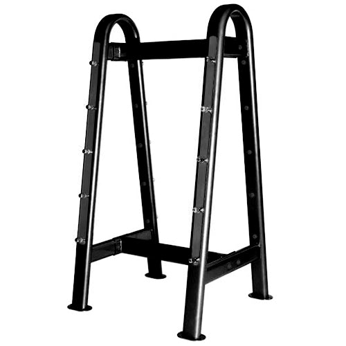 HyperFX 10 or 12 Bar Double Sided Fixed Barbell Rack - Black