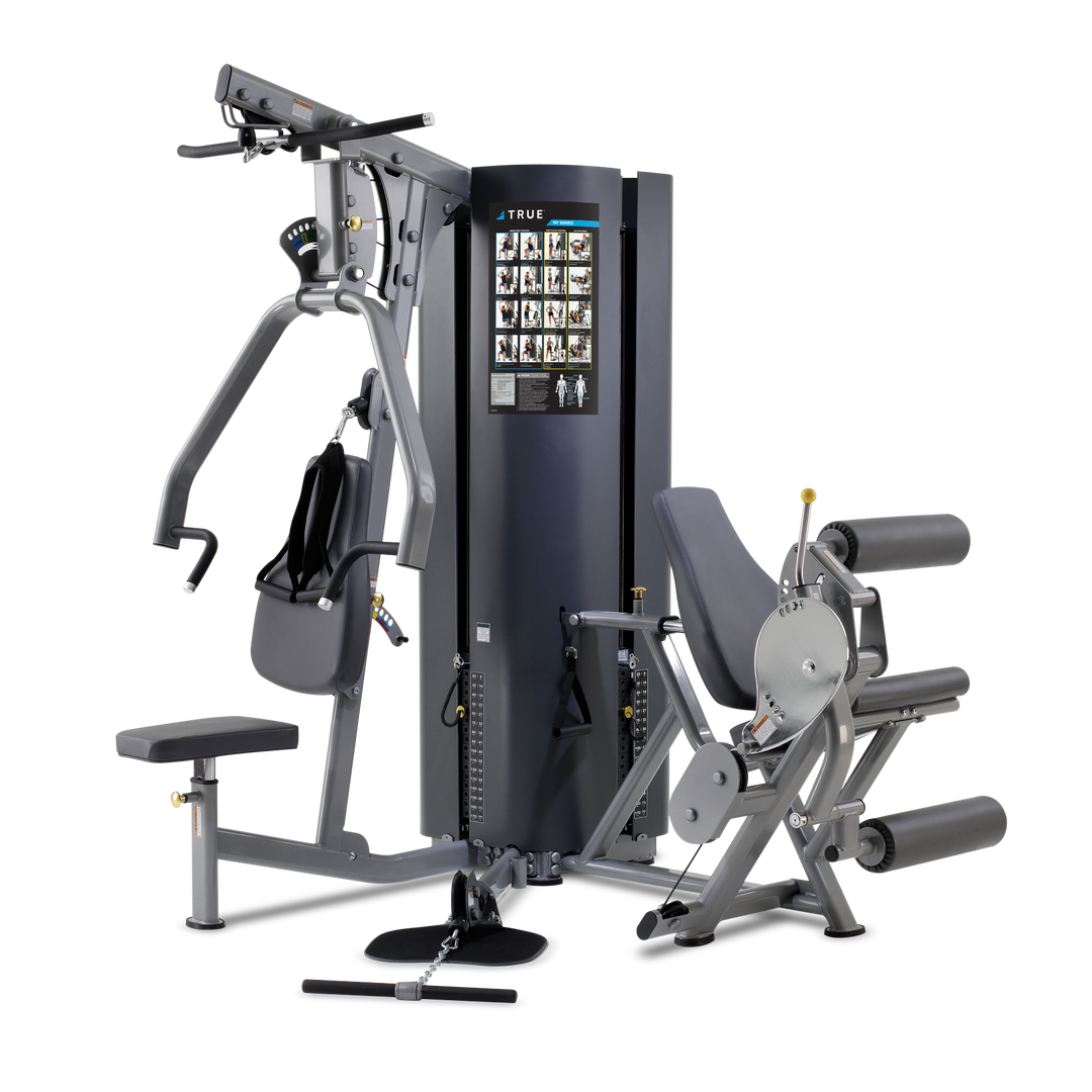 True Multi - 2 Stack, 3 Stations - Upper Body, Leg Ext/Curl, Low Swivel Pulley