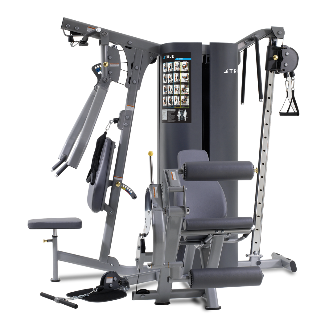 True Multi - 3 Stack/4 Stations-Upper Body, Leg Ext/Curl, Low Pulley, Cable Pull