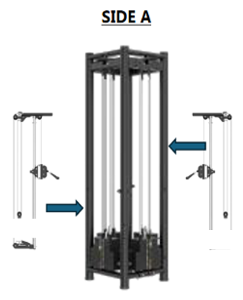 Skelcore PLATINUM 4 STACK MULTI-STATION - HIGH/LOW PULLEYS