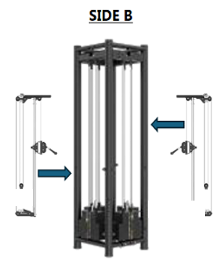 Skelcore PLATINUM 4 STACK MULTI-STATION - HIGH/LOW PULLEYS