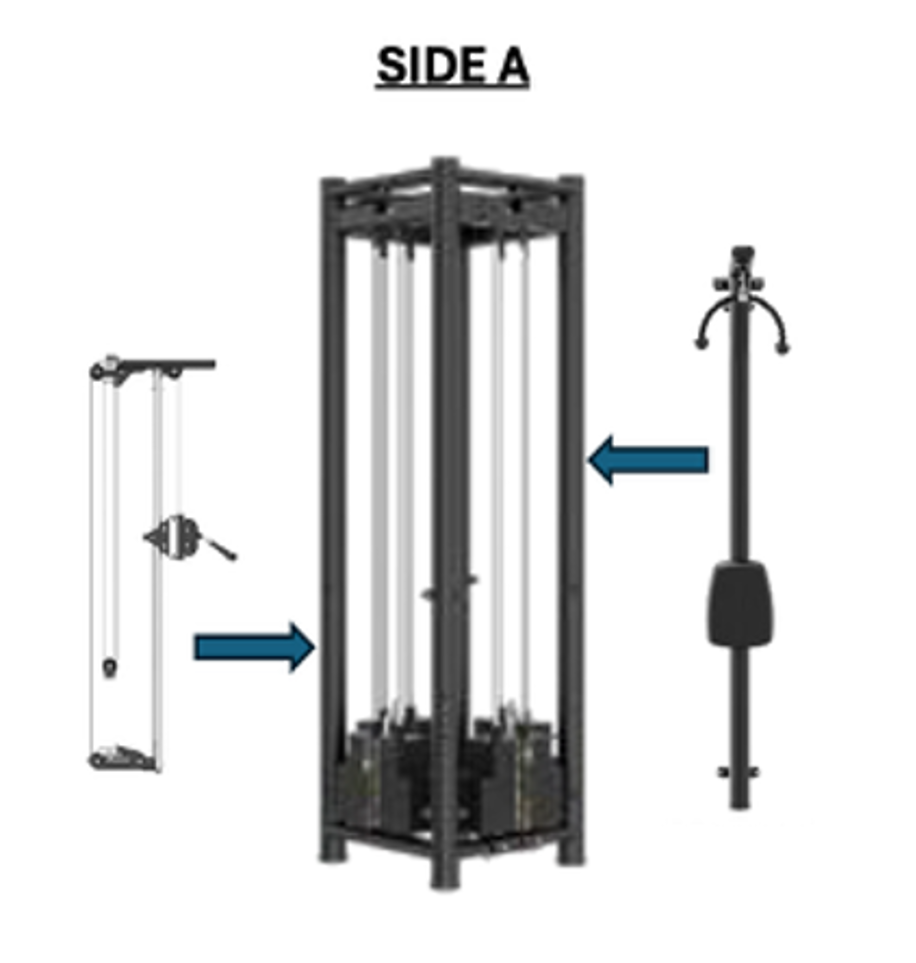 Skelcore PLATINUM 4 STACK MULTI-STATION - HIGH/LOW PULLEYS
