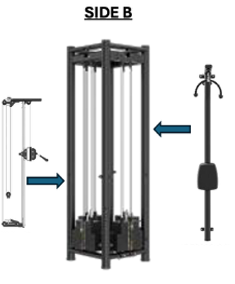 Skelcore PLATINUM 4 STACK MULTI-STATION - HIGH/LOW PULLEYS