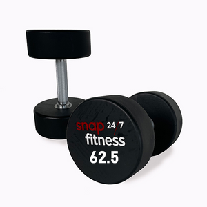Snap Fitness 62.5kg Urethane Moulded DB - White Logo