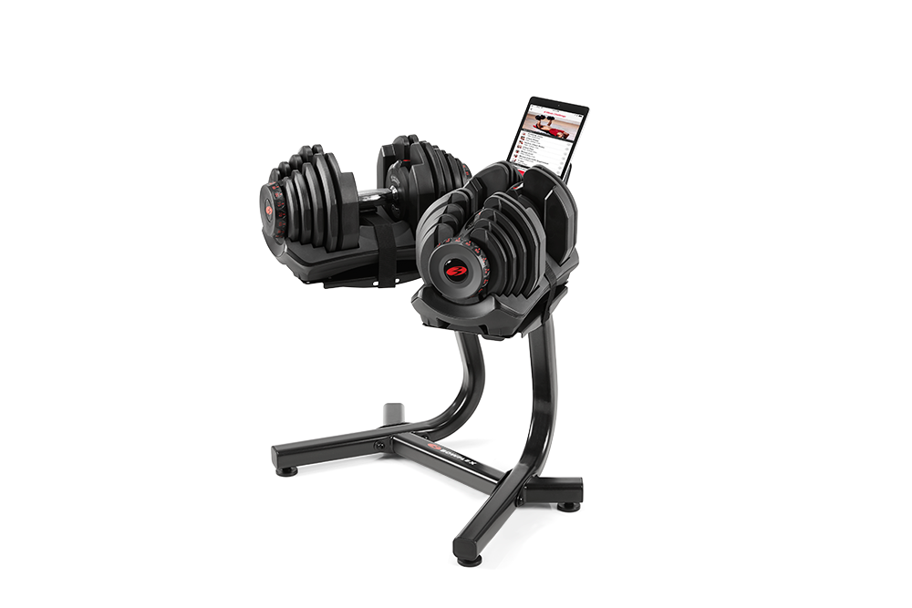 Bowflex weights and stand sale