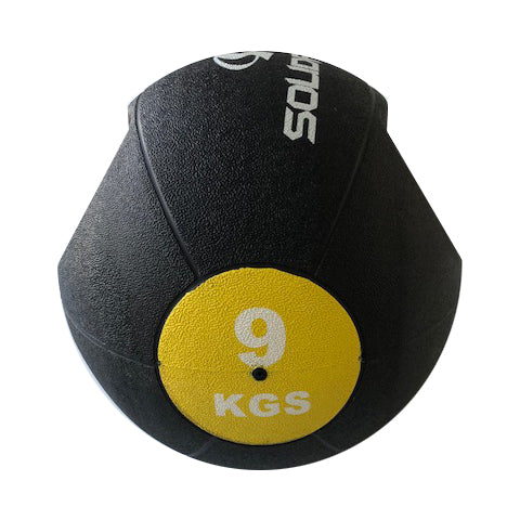 9kg Medicine Ball - Double Grip - Black