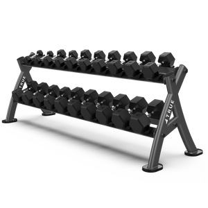 True Fitness XFW 16 Pair Dumbbell Rack Charcoal