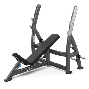 True Fitness XFW Incline Press Bench with plate holders Charcoal