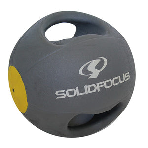 HyperFX 4kg Medicine Ball - Double Grip - Gray