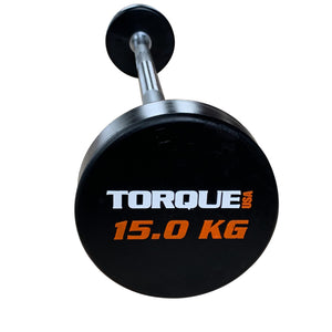 Torque Barbell Set, Torque Urethane Pro-Style Straight Fixed - (35-55Kg In 5 Kg Increments)